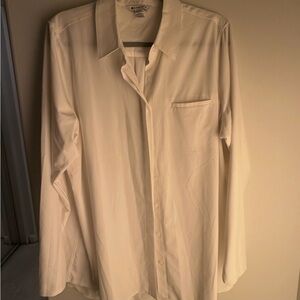 Athleta White Button-Up Shirt